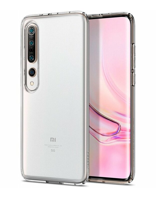 Skaidrus dėklas Xiaomi Mi 10/10 Pro telefonui "Spigen Liquid Crystal"