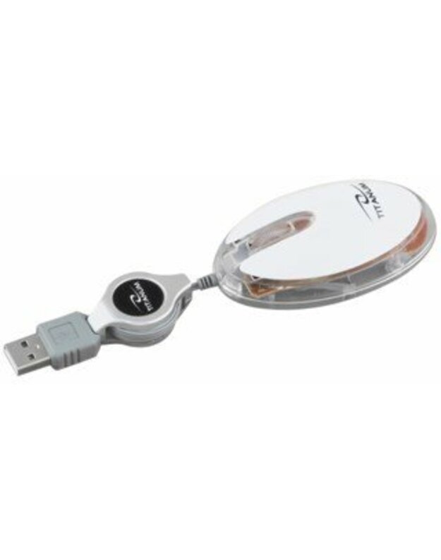 TITANUM TM112W ELVER - Optinė pelė USB 3D| 1000 DPI |Balta| Blisteris