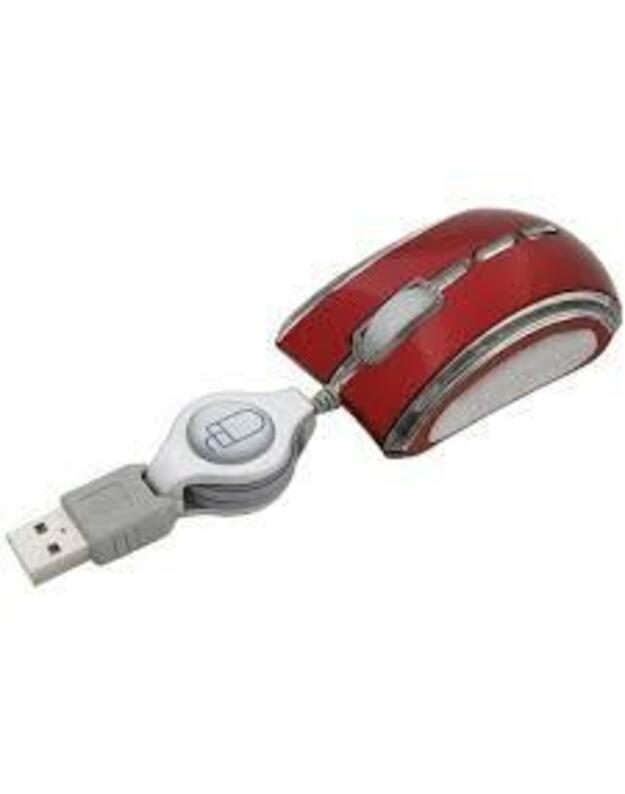 Esperanza CELANEO Mini, Optical, USB, Red