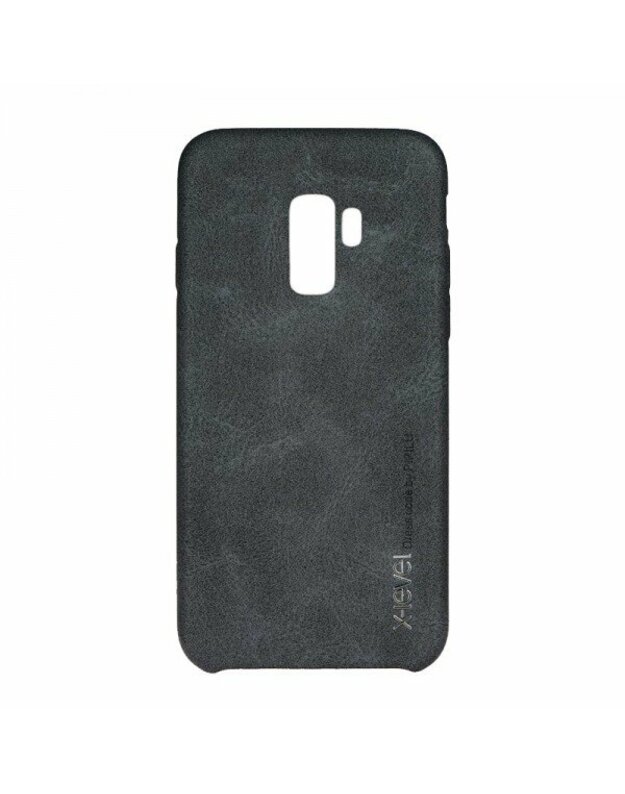 X lygio galinio dangtelio senovinis dėklas, skirtas „Samsung Galaxy S9“ (juodas)