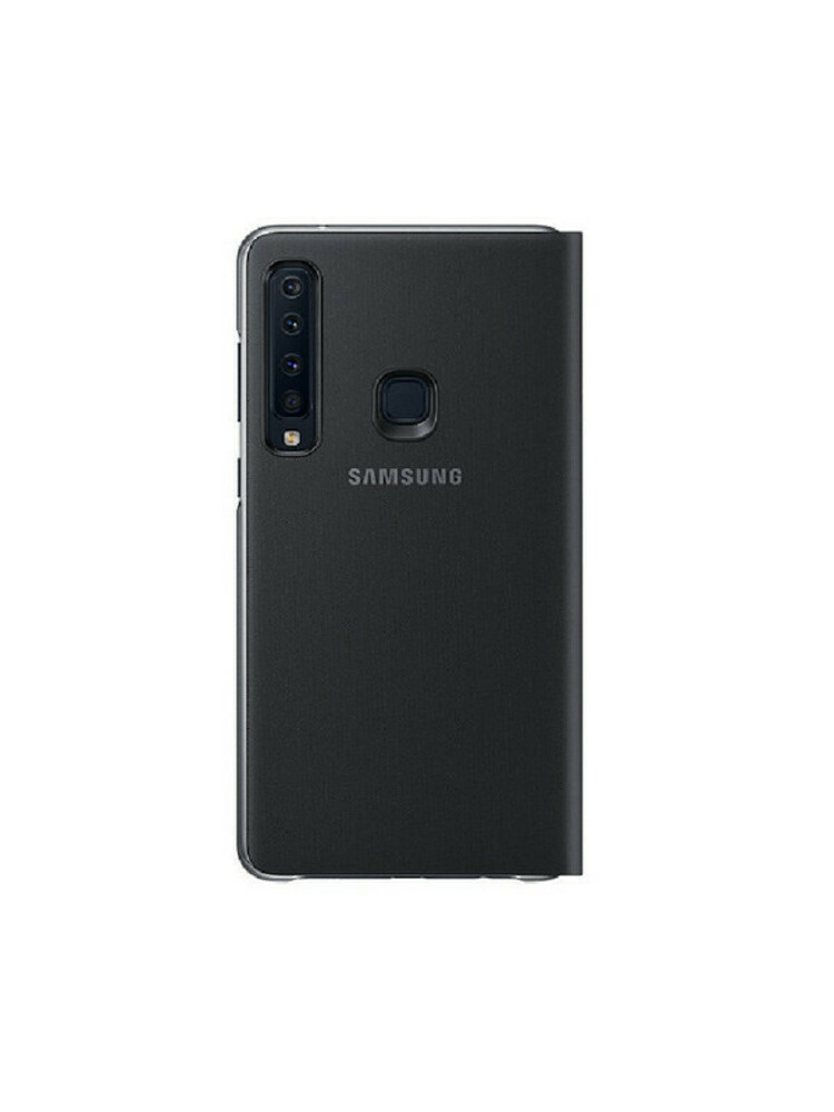 SAMSUNG piniginės dangtelis A9 2018 juodas