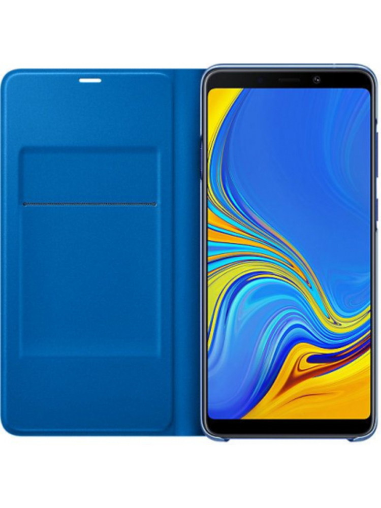 Mėlynas SAMSUNG Galaxy A9 (2018) piniginės dėklas