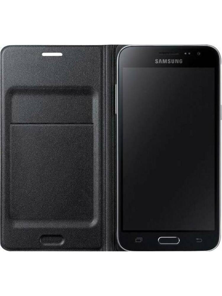 Samsung EF-WJ120PBEGWW Atverčiamas dangtelis Samsung Samsung Galaxy J1 2016 Black