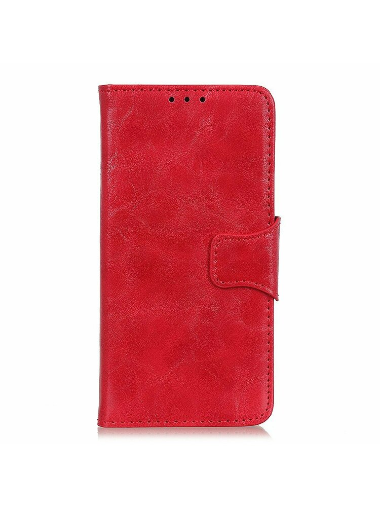 Piniginės odinis dėklas, skirtas Xiaomi Mi 11 Lite 4G / 5G, raudonas