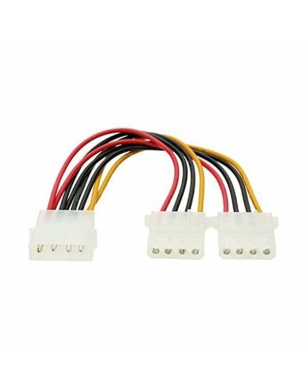  Manhattan 301503 8" 4-pin Molex Male to Dual 4-pin Molex Female Splitter