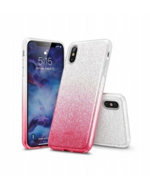 Iphone X raudona nugarele blizgi