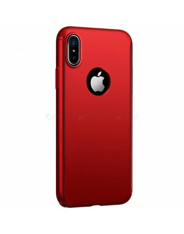 Iphone X raudona nugarele blizgi