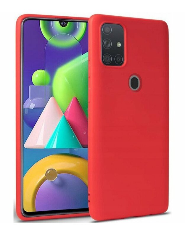Raudonas dėklas Samsung Galaxy A21S telefonui "Tech-protect Icon"	