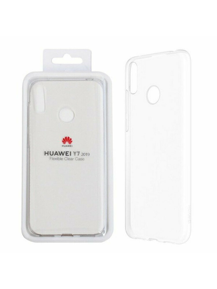 Huawei Y7 2019 TPU korpusas skaidrus