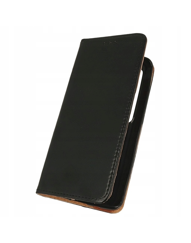 Natūralios odos dėklas „Xiaomi Mi Note 10“ ir „Note 10 Pro“, juodas