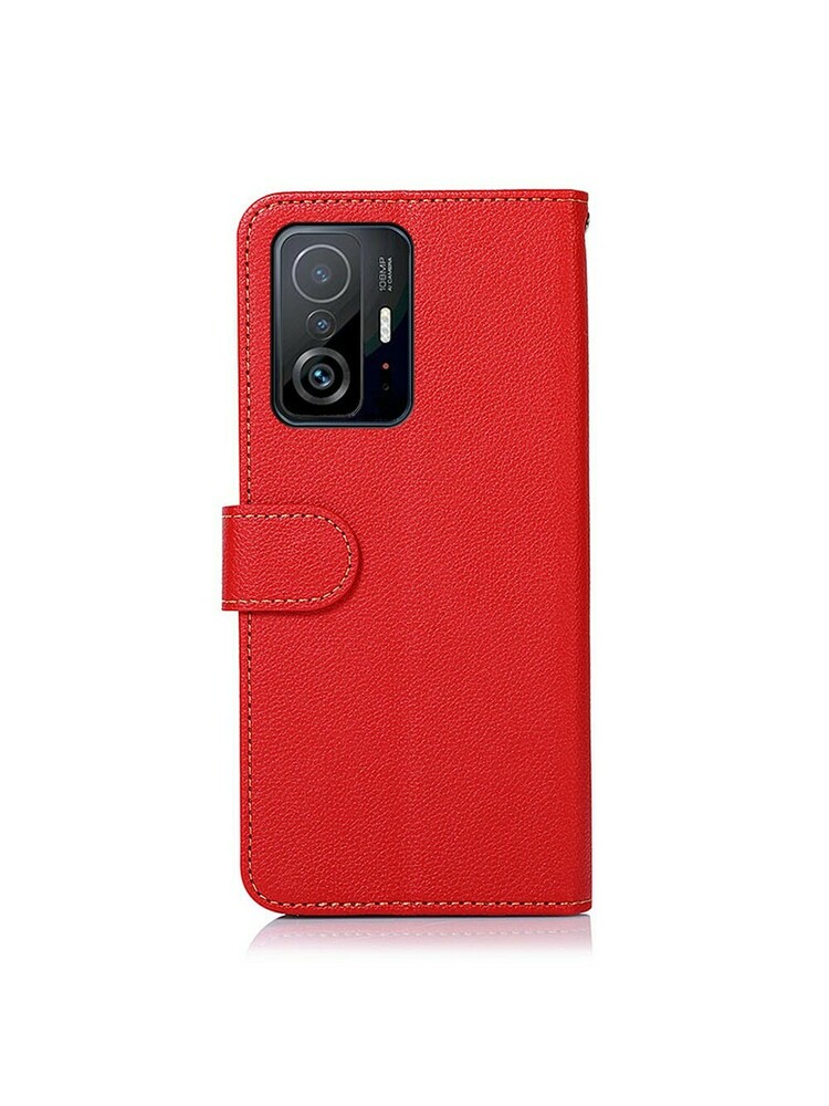 KHAZNEH Dviejų spalvų dėklas, skirtas Xiaomi 11T/11T Pro, raudonas / juodas