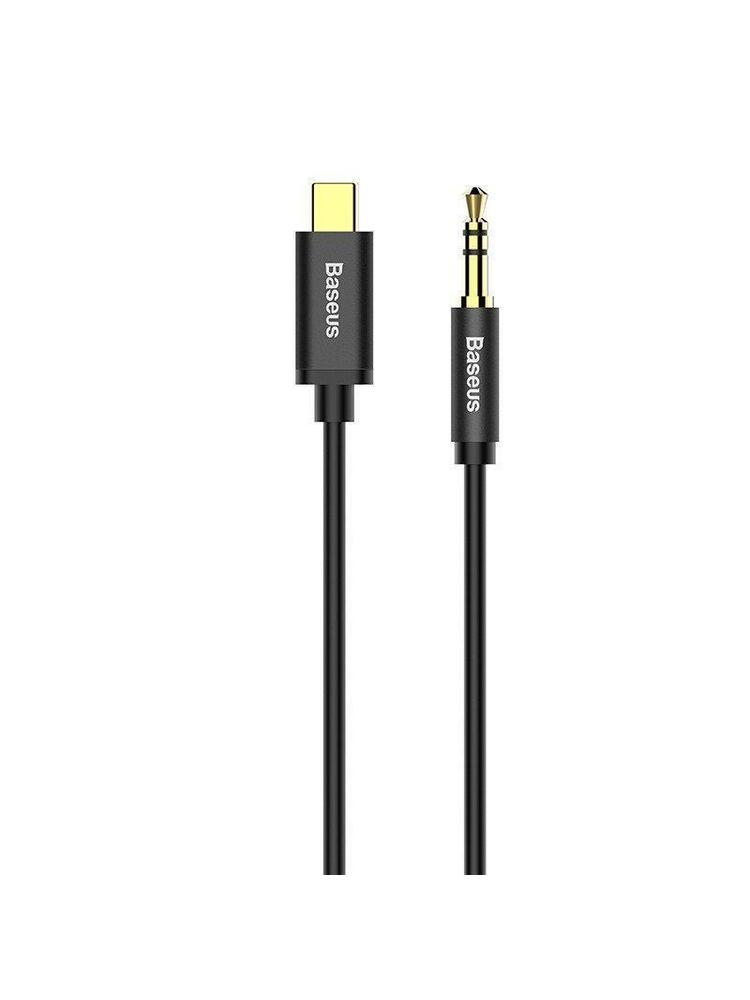 Baseus Yiven Garso kabelis USB C mini jack 3.5mm 1.2m - Juodas