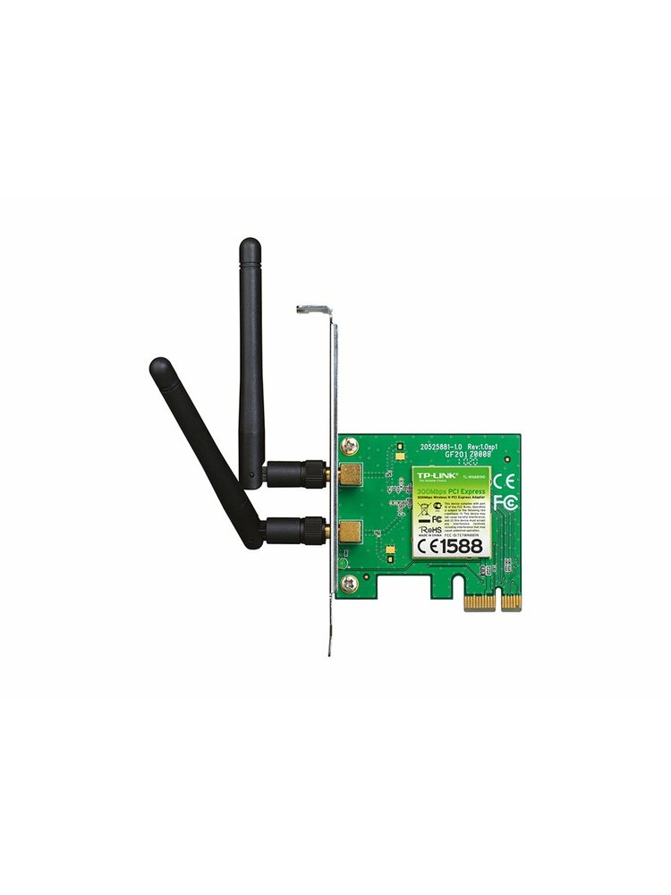 Bevielio tinklo WiFi adapteris TP-Link TL-WN881ND 300Mbps N PCI, 2 antenų