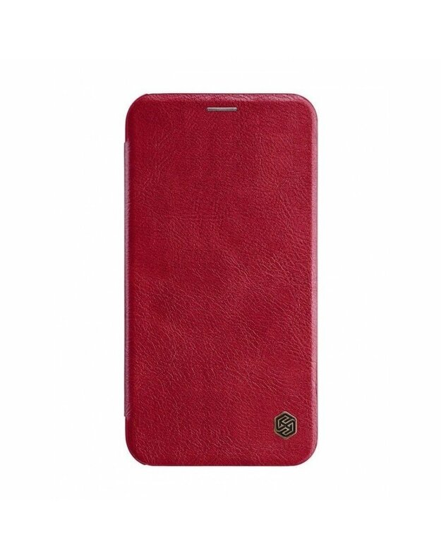 „Nillkin Qin“ odinis dėklas, suderinamas su „Samsung G960 Galaxy S9“, (raudonas, atverčiamas, PU oda, plastikas)