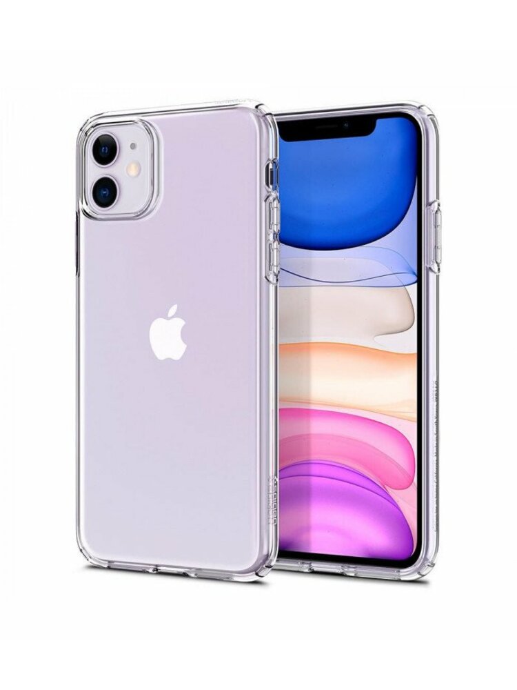 SPIGEN LIQUID CRYSTAL IPHONE 11 CRYSTAL CLEAR,  Dėklas telefonui iPhone 11