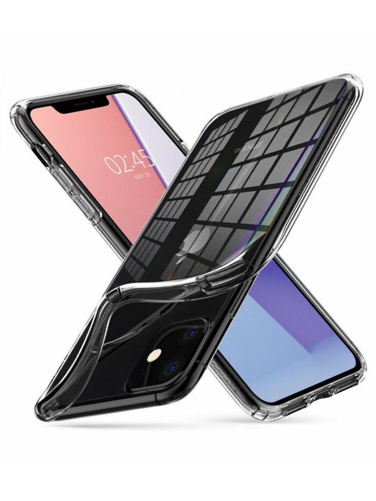 SPIGEN LIQUID CRYSTAL IPHONE 11 CRYSTAL CLEAR,  Dėklas telefonui iPhone 11