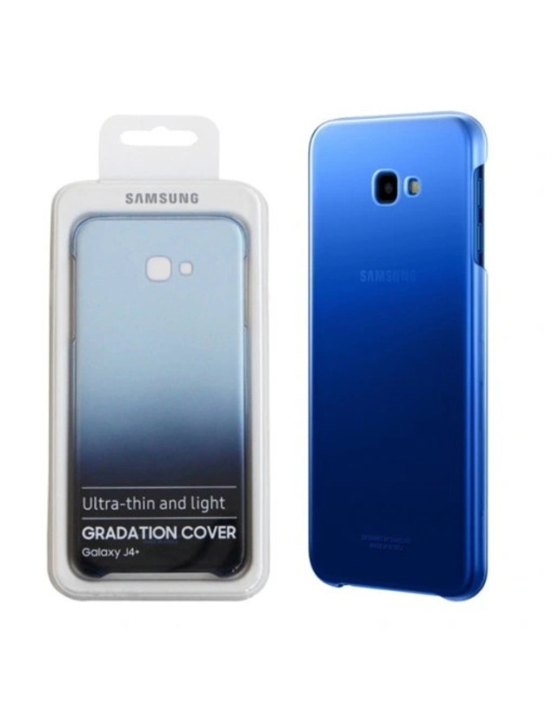 Dėklas Samsung EF-AJ415CL J4 Plus 2018 J415 mėlynas/mėlynas Gradation Cover