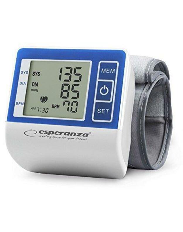 Kraujospūdžio matuoklis Pressure gauge wrist Esperanza VIGOR ECB001