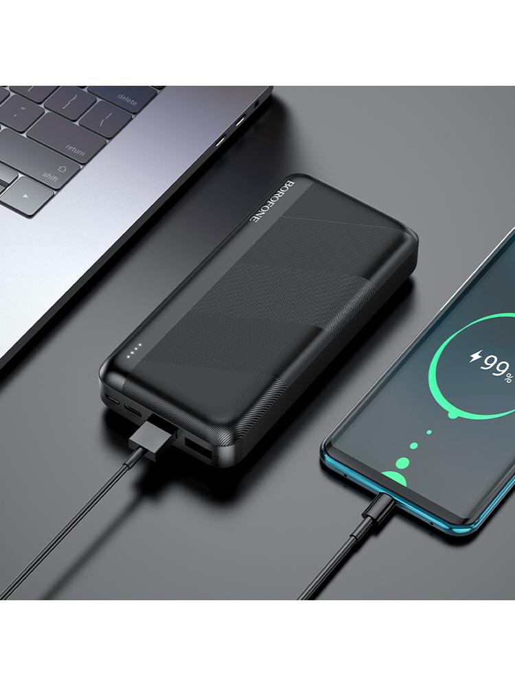 Išorinė baterija Power Bank Borofone BJ27A 2xUSB 20000mAh juodas