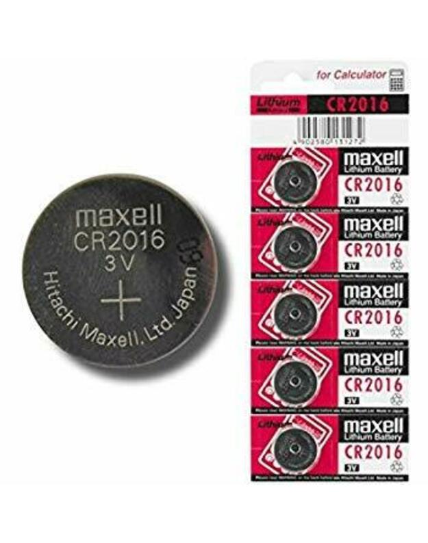 „Maxell“  CR2016 3v ličio elementas  1 vnt. kaina 