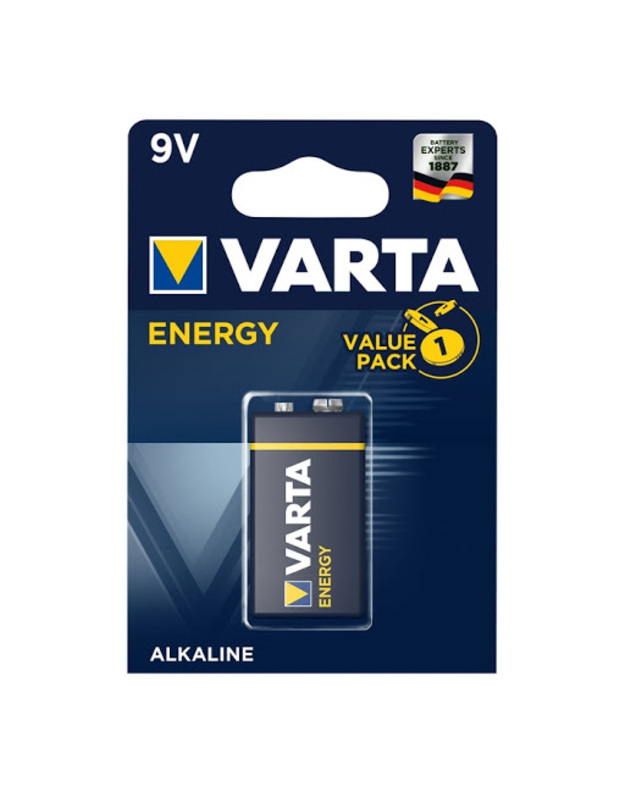 Elementai šarminiai 9V Energy VARTA