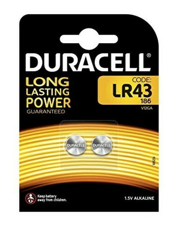 Duracell BATTERY 1.5V LR43 2 pcs