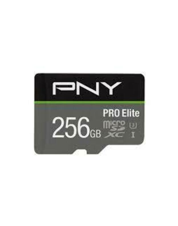PNY Pro Elite Class 10 microSDXC Memory Card - 256 GB atminties kortelė