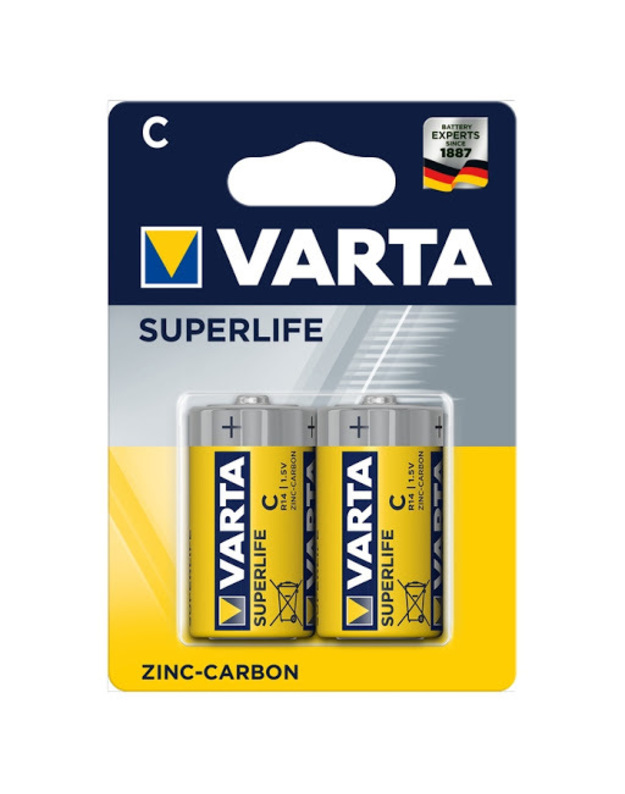 Elementai cinko chlorido C Superlife (2vnt) VARTA