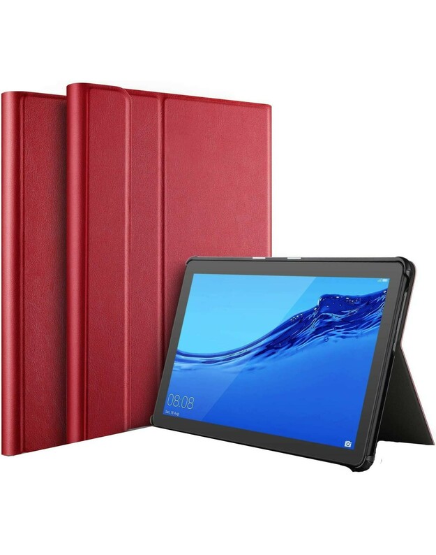 Dėklas Folio Cover Samsung X200 / X205 Tab A8 10.5 2021 raudonas