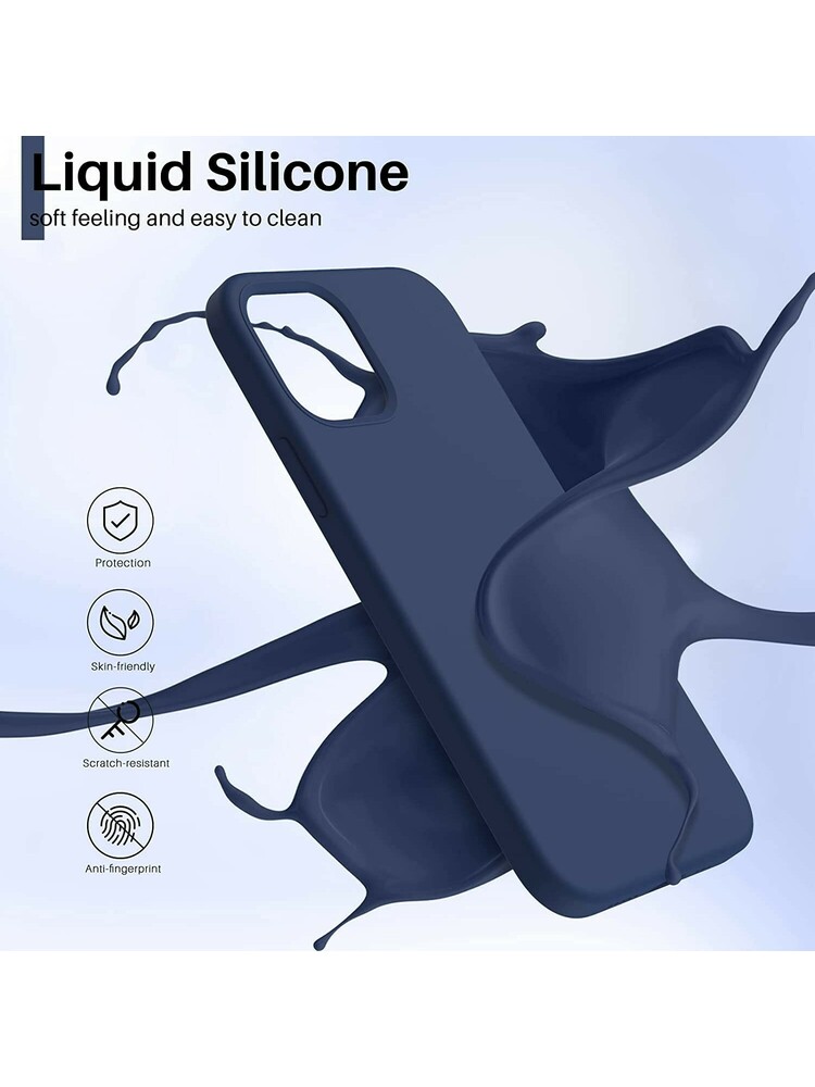 Dėklas Liquid Silicone 1.5mm Xiaomi 13 Pro tamsiai mėlynas