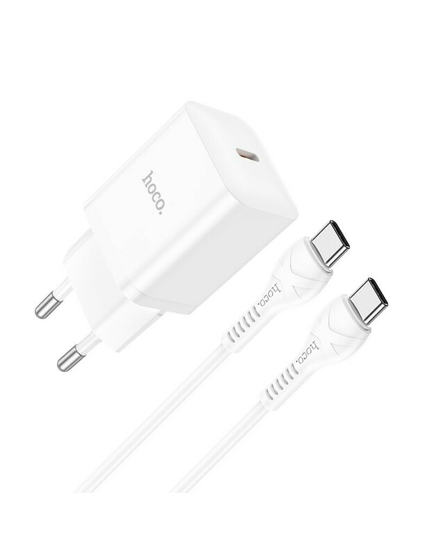 Įkroviklis Hoco N27 Novatoriškas PD20W + C tipo baltas