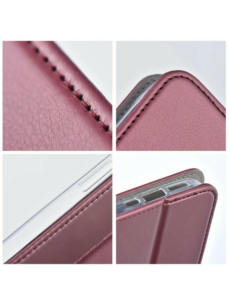 Dėklas Smart Magnetic Xiaomi Poco C40 bordo