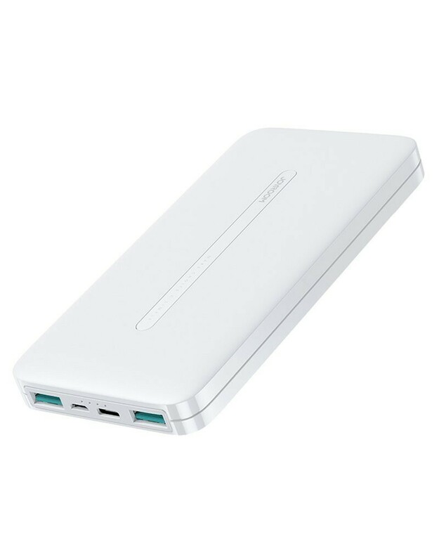 Išorinė baterija POWER BANK JOYROOM (JR-T012) 10000mAh (2xUSB; 2.1A) balta