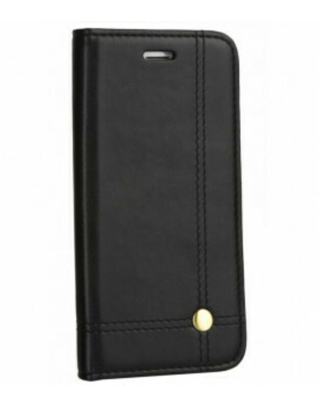 Prestige Book, skirtas Samsung Galaxy S21 Ultra 5G piniginės dėklas, juodas