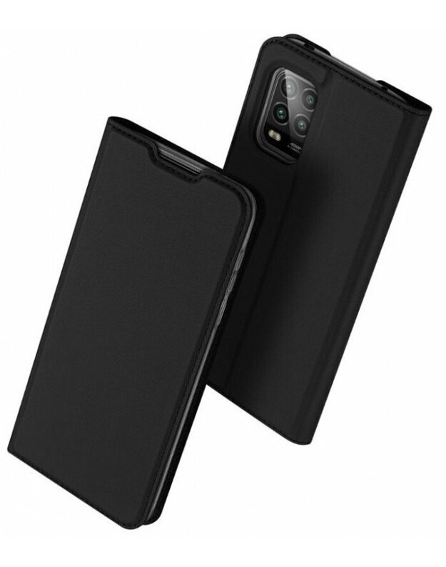 Juodas atverčiamas dėklas Xiaomi Mi 10 Lite telefonui "Dux Ducis Skin Pro