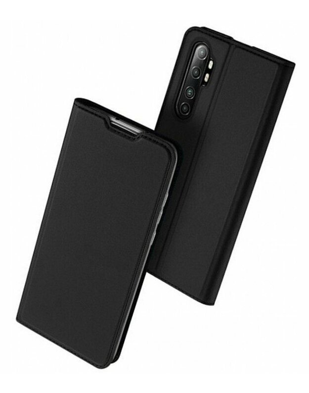Juodas atverčiamas dėklas Xiaomi Mi Note 10 Lite telefonui "Dux Ducis Skin Pro"