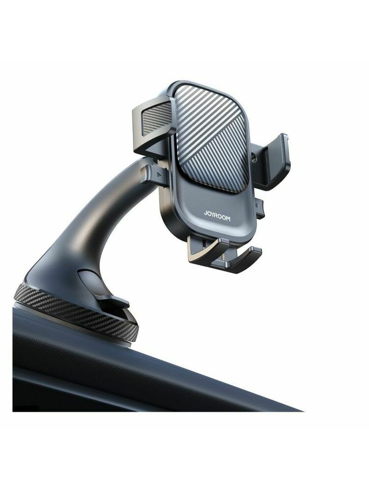 Juodas automobilinis telefono laikiklis Joyroom JR-OK6 (windshield)