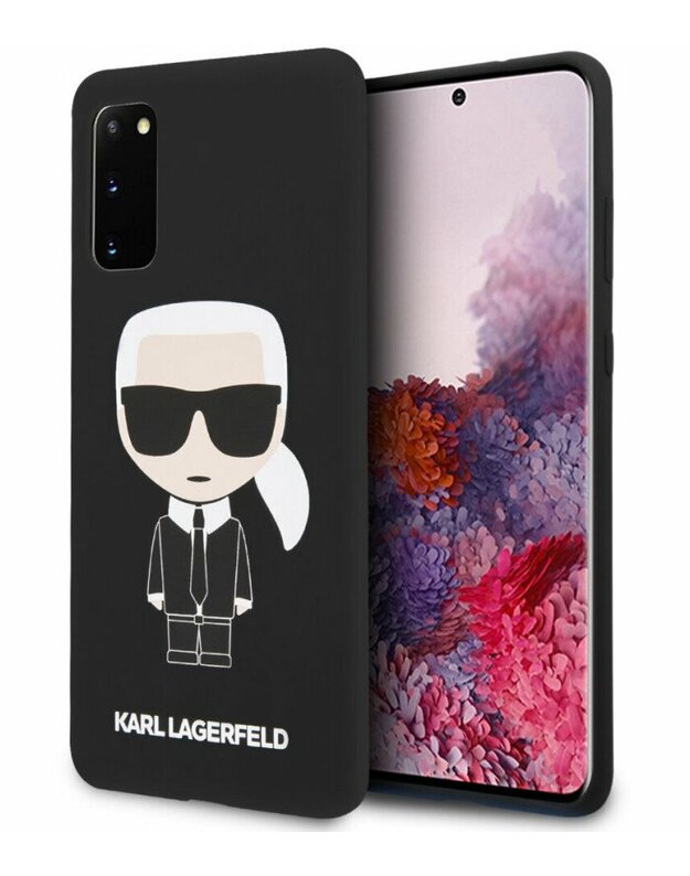 Juodas dėklas Samsung Galaxy S20 telefonui "KLHCS62SLFKBK Karl Lagerfeld Full Body Cover"
