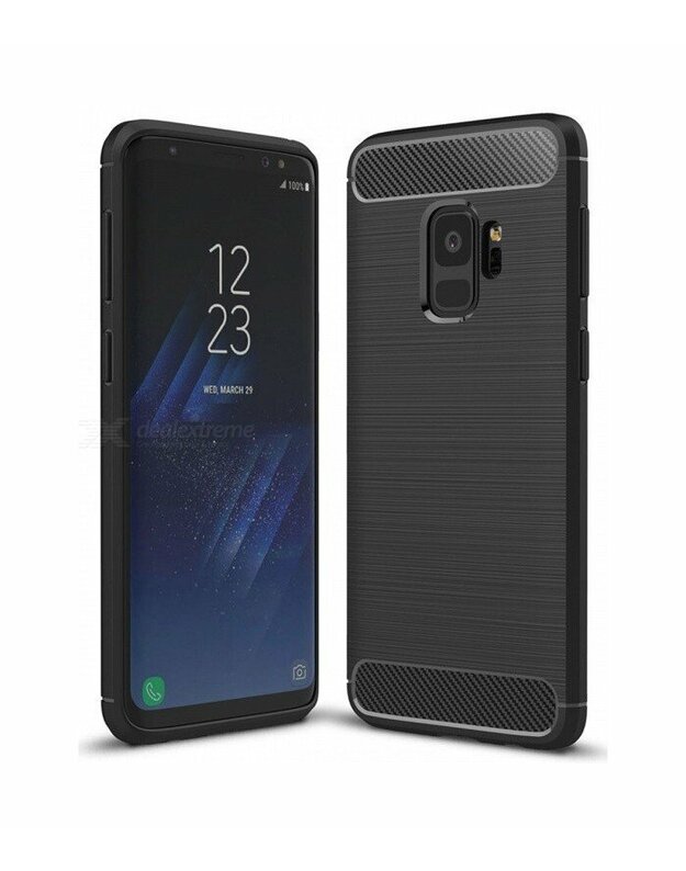 Juodas dėklas Samsung Galaxy S9 telefonui "Tech-Protect"