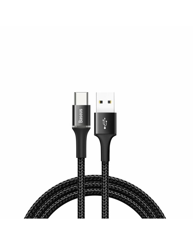 Baseus Halo cable USB - USB-C 1,0 m 3A black 