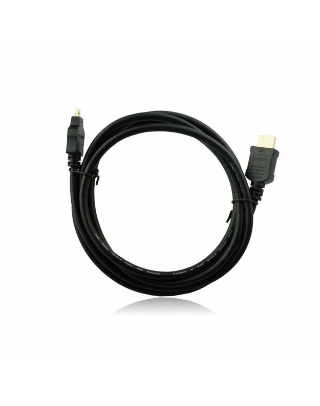 Kabelis HDMI - A/MICRO HDMI - 1.8 m with ethernet AL-OEM-38 juodas