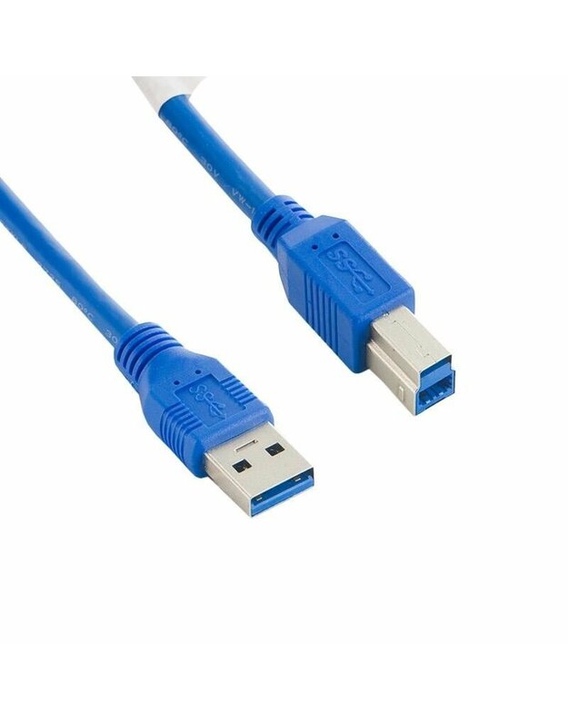„4World“ kabelis USB 3.0 Am-Bm 2,0M mėlynas
