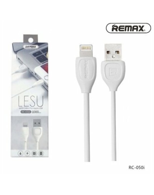 Remax RC-050i Lesu Lighting Data Cable 1M White