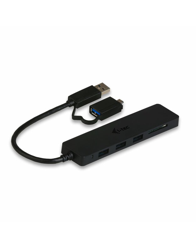i-tec USB 3.0 Slim HUB 3 Port + Card Reader and OTG Adapte