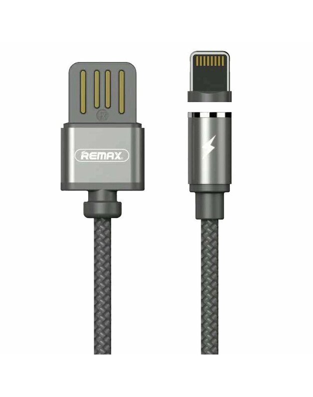 USB duomenų laidas „Remax“  RC-095i „Lightning“ 1m juodas