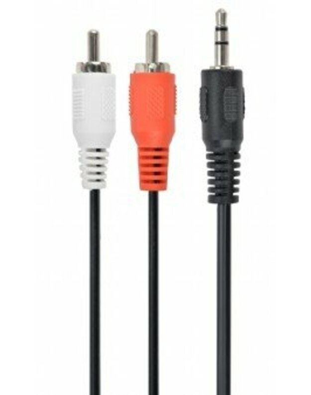 Gembird 3.5 mm stereo to RCA plug cable, 2.5m