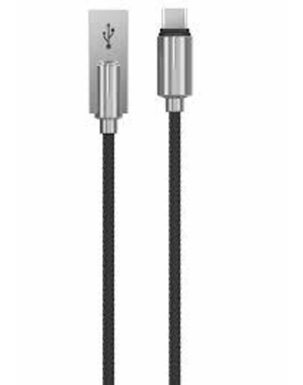 Devia Storm Series Zinc Alloy Type-c cable (5V 2.1A,1M) black