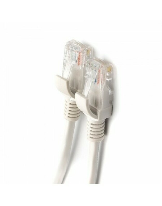Cablexpert CAT5e UTP Patch cord, grey, 10 m (PP12-10M) - Lan kabelis