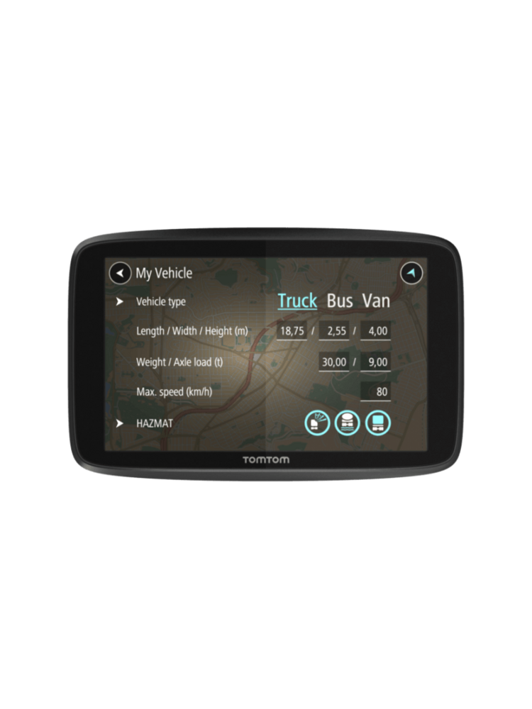 Tomtom 6250 GPS NAVIGACIJA SUNKVEŽIMIO VAIRUOTOJAMS