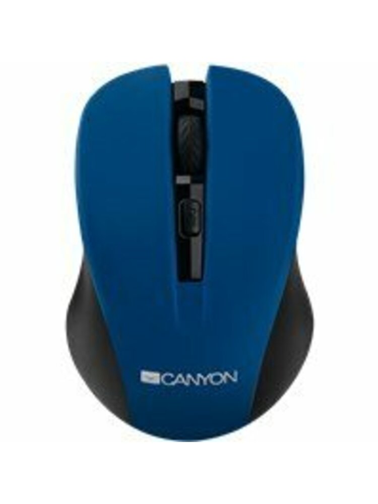 CANYON MW-1 2,4 GHz bevielė optinė pelė su 4 mygtukais, DPI 800/1200/1600, mėlyna, 103,5 * 69,5 * 35 mm, 0,06 kg